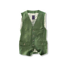 Legere Leinenweste im irischen Stil - Sakkos & Westen Herren