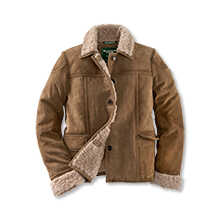 Alernatives Thumbnail 1 zu Lederjacke Ziegenvelours mit Teddyfutter