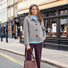 Thumbnail zu Kurze Wolljacke mit Kentkragen