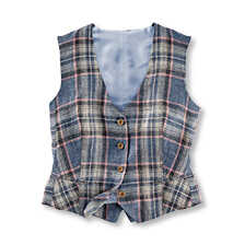 Thumbnail zu Karierte Leinenweste