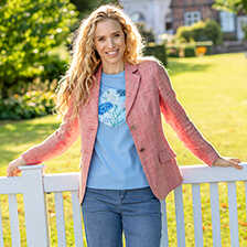 Alernatives Thumbnail 4 zu Leinen-Damenblazer