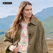 Cape-jacke Fischgrat