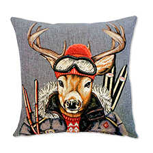 Englisches Sofakissen Hirsch Harry