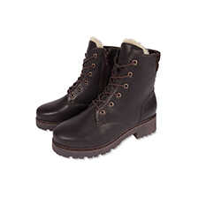 Schnrboots mit Lammfellfutter