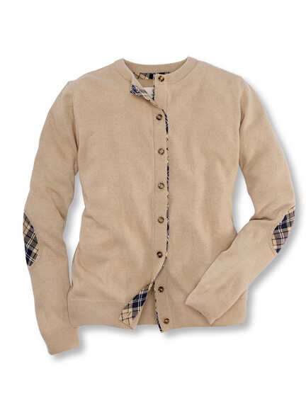 Cardigan Pendle mit Barbour Tartan