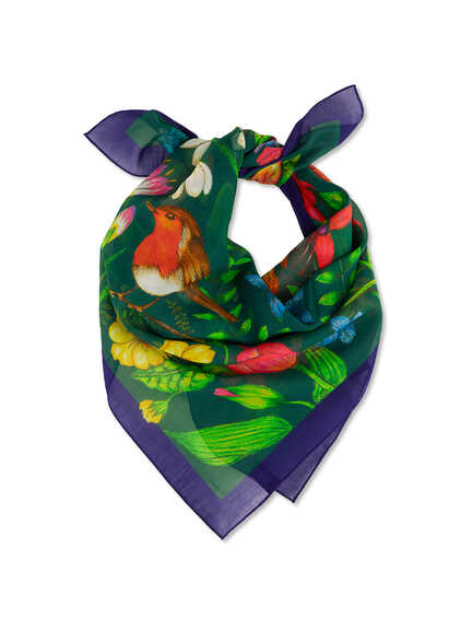 Bandana Robin & Flowers