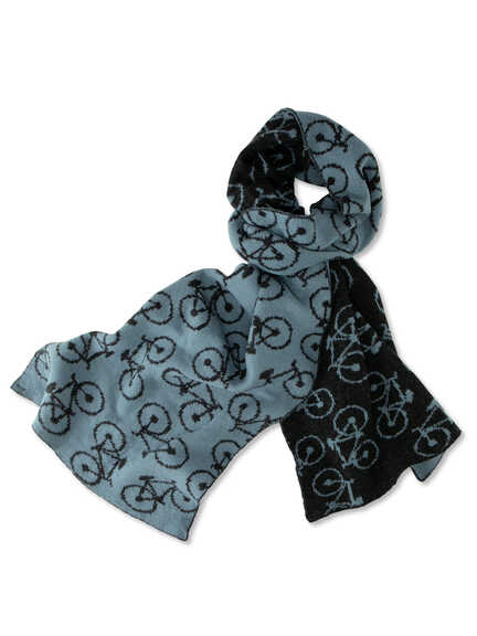 Irischer Strickschal mit Fahrr�dern