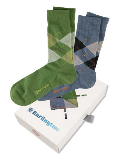 Argyle-Socken-Geschenkset