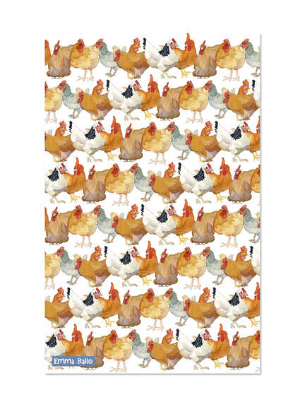 Baumwoll-Geschirrtuch Chickens