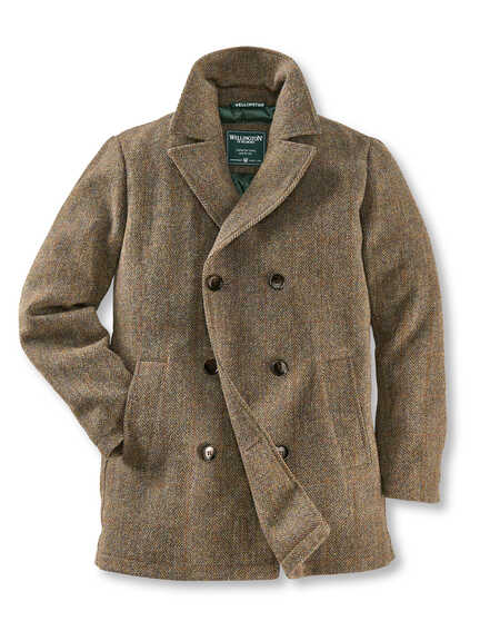 Pea Coat Cabanjacke Harris Tweed